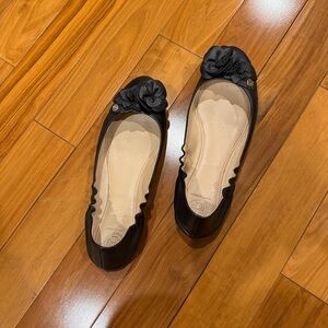 Elegant Black Tory Burch Ballet Flats